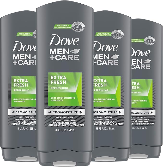 دوف من+كير غسول دوف للرجال+عناية بالبشرة الزائد 4 للعناية بالبشرة يغسل البكتيريا بفعالية مع تغذية بشرتك 18 أونصة - Image 2